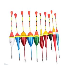 10pcs Fishing Floats Set Buoy Bobber Fluctuate Mixed Size Color Float Buoy Pesca Light Stick Floats