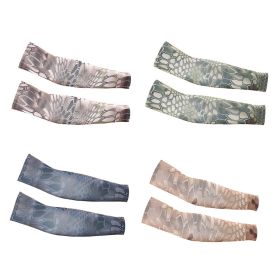 4 Pairs UV Sun Protection Arm Sleeves, Sports Cooling Arm Compression Sleeves (Color: style 3)