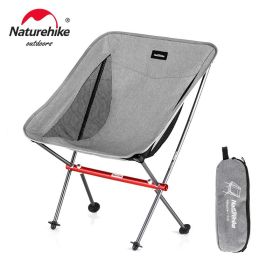 Naturehike Camping Chair YL05 YL06 Chairs Ultralight Folding Chair Outdoor Picnic Foldable Chair Beach Reax Chair Fishing Chair (Color: YL05 - Gray)