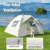 All-season tent, portable folding fully automatic camping tent, two-person/four-person camping tent, waterproof material, windproof